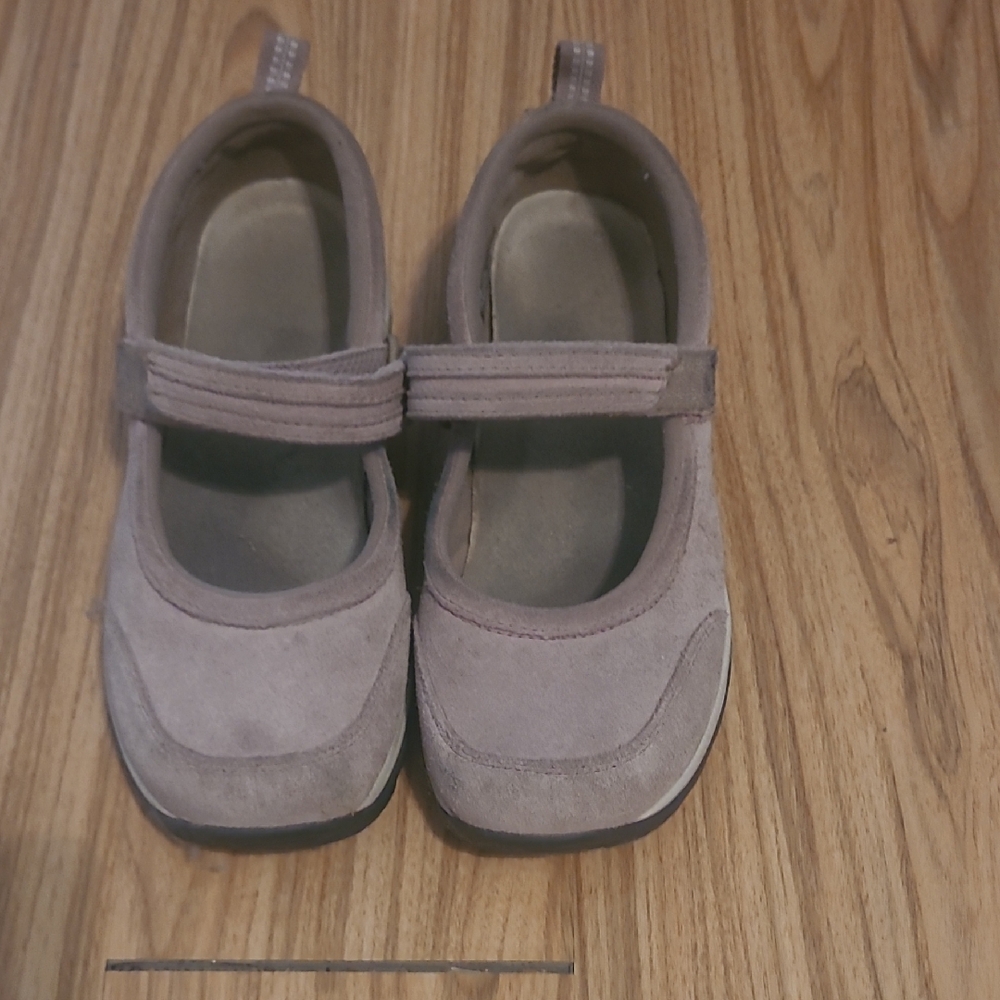 L.L. Bean Women's Mary Jane Flats in Taupe